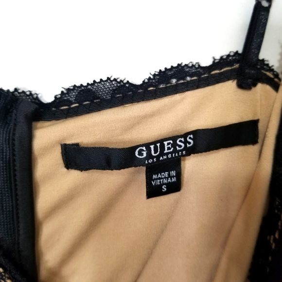 🖤Guess Black MARCY OFF-THE-SHOULDER LACE DRESS SIZE S 🖤 - Picture 6 of 11